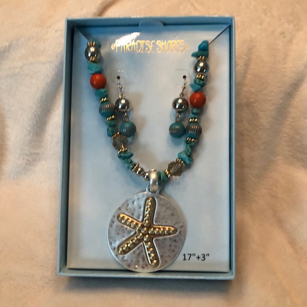 Paradise Shores Necklace and Earrings
